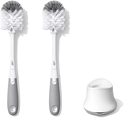 OXO Tot Bottle Brush with Nipple Cleaner and Stand 2-Pack