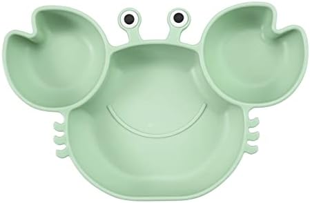 PandaEar 2 Pack Silicone Suction Plates Spoons for Baby