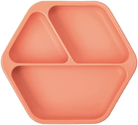 Tiny Twinkle Suction Baby Plate Coral