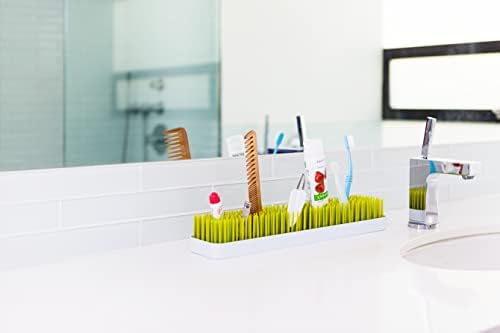 Boon Patch Countertop Baby Bottle Drying Rack - Green and White 1