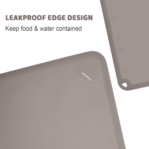 KVK 2 Pack Charcoal Silicone Placemats for Kids