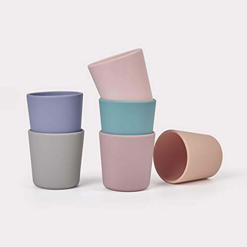 Silicone Toddler Cup 5 oz Non-Smell Anti-Slip Dishwasher Safe Purple