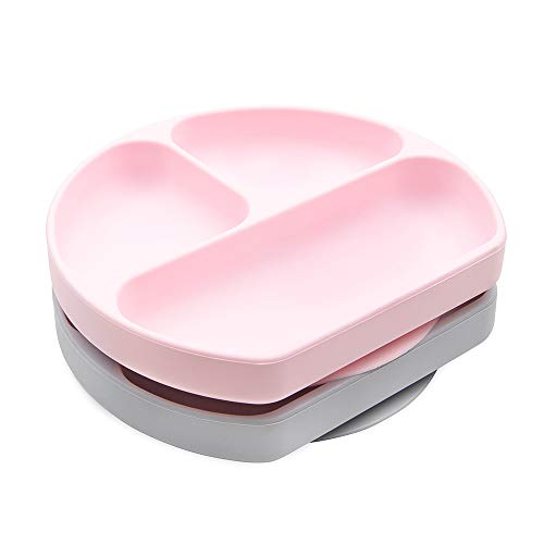 Bumkins Toddler Suction Plate for Baby Feeding