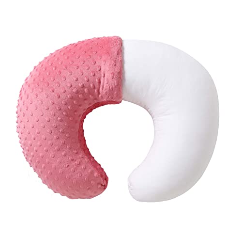 QUENESS Nursing Pillow with Soft Cover for Breastfeeding and Tummy Time
