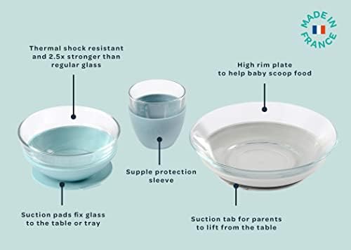 BEABA Duralex 3-Piece Meal Set for Toddlers and Babies