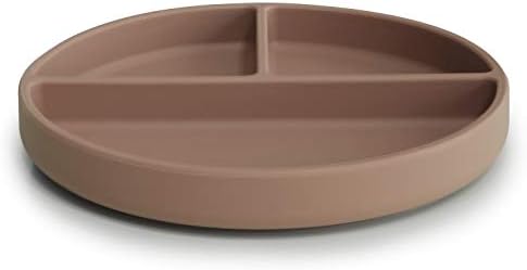 Mushie Silicone Suction Plate - BPA Free Natural