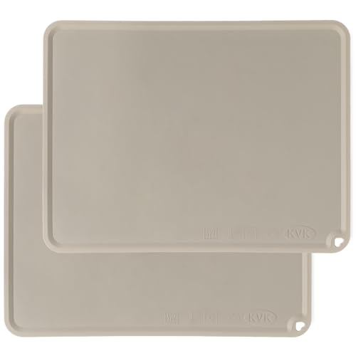 KVK Silicone Placemat 2 Pack Non-Slip Reusable for Toddlers