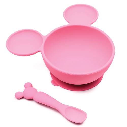 Bumkins Disney Minnie Mouse Silicone Baby Feeding Set