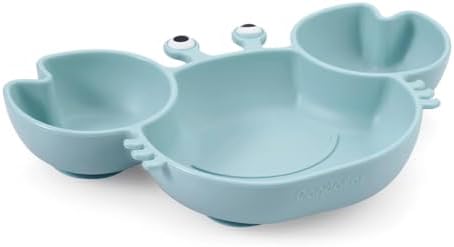 PandaEar 2-Pack Silicone Suction Baby Plate Spoon Set