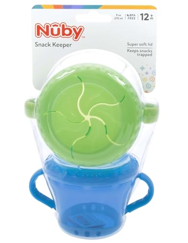 Nuby 2-Pack Snack Keepers Blue Green