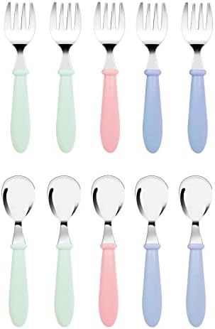 DF DUALFERV Toddler Utensils Set 10 Pcs BPA Free
