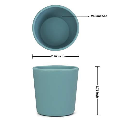 Silicone Toddler Cup 5 oz Non-Smell Anti-Slip Dishwasher Safe Purple