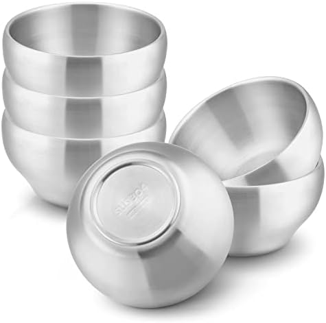 HaWare 6-Piece Stainless Steel Toddler Bowls