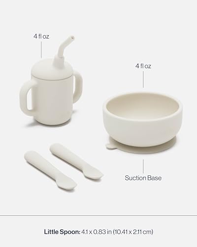 Lalo First Bites 4-Piece Silicone Feeding Set 1