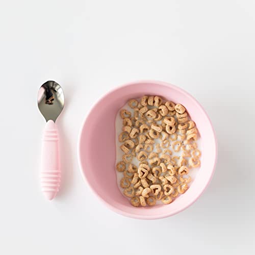 Bumkins Baby Bowl with Suction Base Pink 1