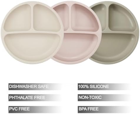 PandaEar Toddler Plates and Utensils Set 9PCS