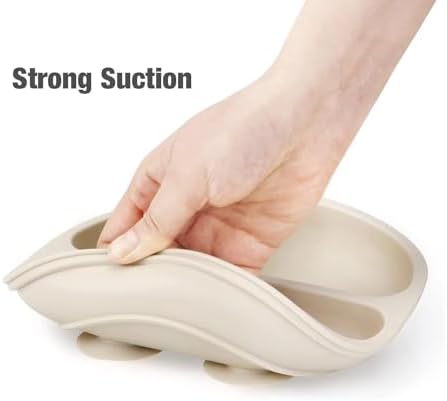 PandaEar 3-Pack Toddler Plates with Suction Design