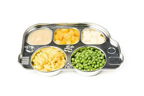 Innobaby Orange Bus Plate with Airtight Lid BPA Free