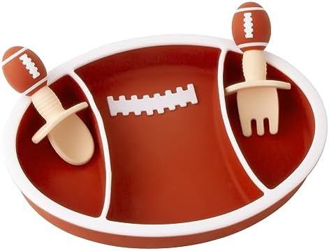 Linowos Toddler Plates 3 Compartment Suction BPA Free