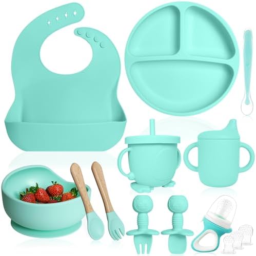 Bluet B 11pcs Silicone Baby Feeding Set - Green