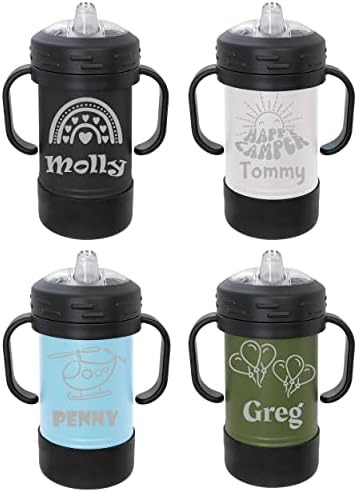 OEZZO 10oz Insulated Sippy Cup for Kids