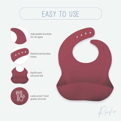 Roeko Silicone Baby Feeding Set - 9 Piece Self-Feeding Tools