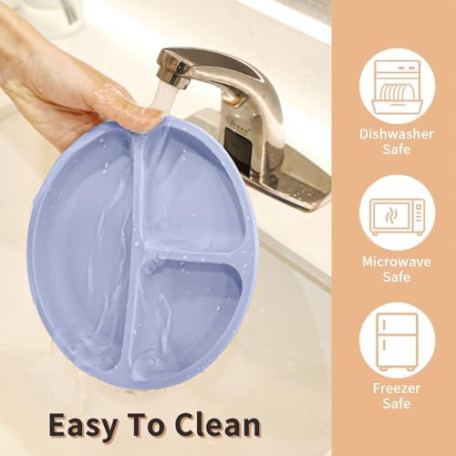 LITTLE RAWR Suction Plates 3 Pack BPA Free