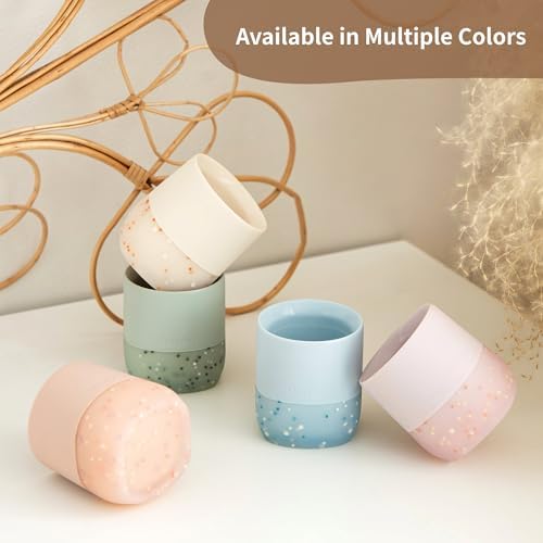 Moonkie Silicone Baby Cups 4 Months 2 oz 2 Pack Confetti