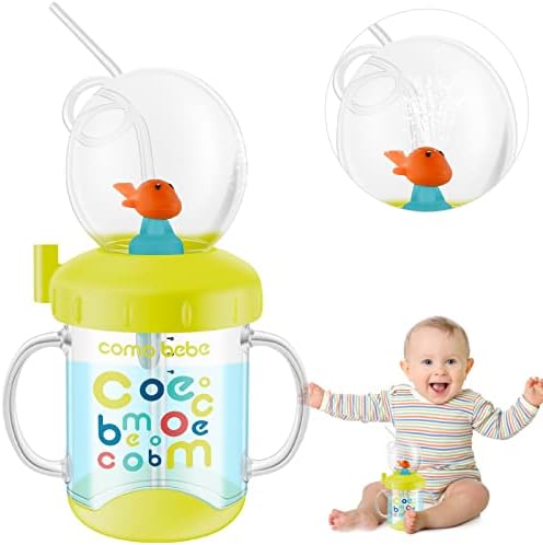 Cute Whale Sippy Cup with Spouting Effect and Leak Proof Design