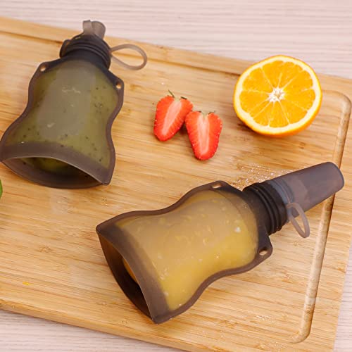 Haakaa Silicone Baby Food Spoon with 4oz Storage Pouch