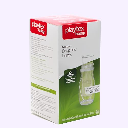 Playtex Baby Nurser Disposable Drop-Ins Bottle Liners 8 Oz 100 Count