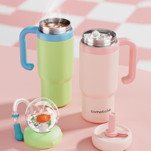 UOYOTT 24Oz Whale Squirt Kids Cup with Fountain