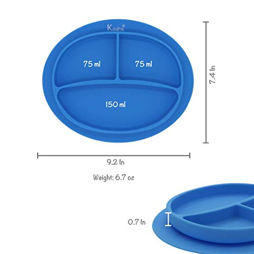 Kcuina Suction Plate for Baby Toddler