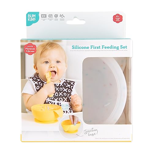 Bumkins Baby Bowls for 4 Months and Up Suction Feeding Set