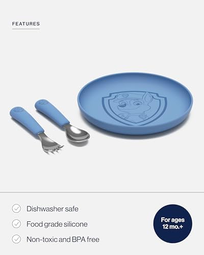 Lalo PAW Patrol Toddler Plate Utensils Set - 3 Pieces