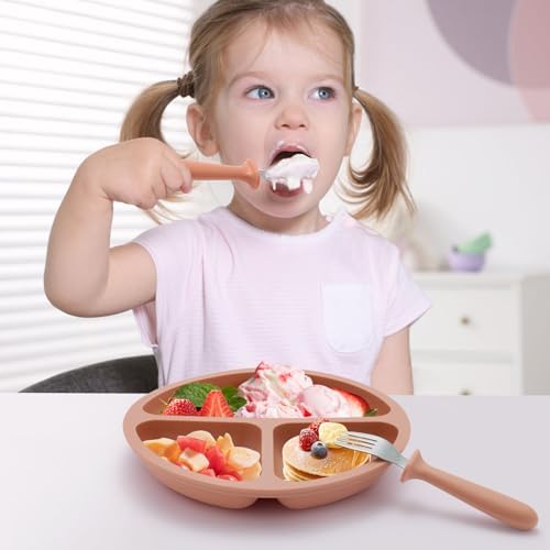 Eascrozn Silicone Baby Feeding Set 2 Pack