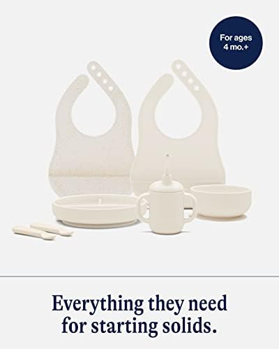 Lalo First Bites Baby Feeding Set - 6 Pieces Non-Toxic Silicone