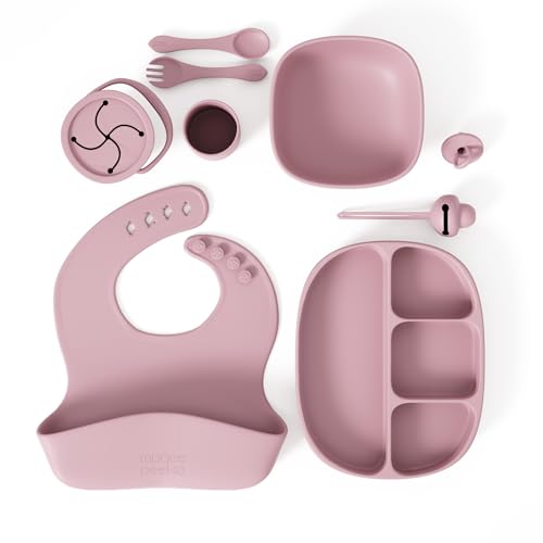 Muqee Peeko 10 Piece Baby Safe Silicone Feeding Set