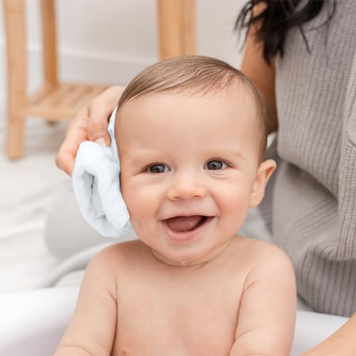 Comfy Cubs Muslin Washcloths 10 Pack - Soft 6-Layer for Sensitive Skin
