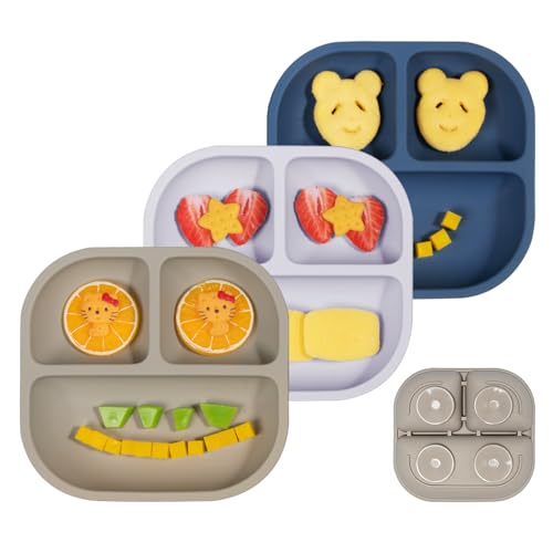 Babelio Suction Plates for Baby Toddler 3 Pack