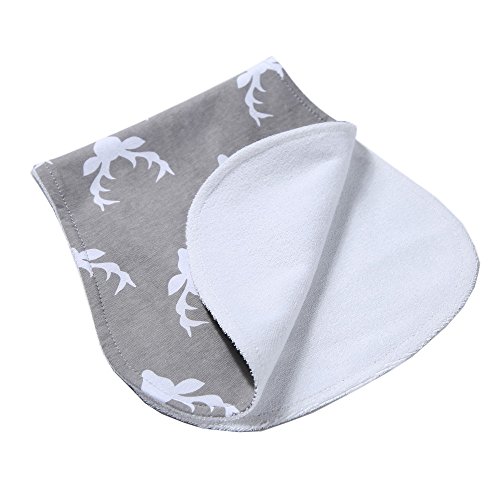 Arnzion Baby Burp Cloths 4 Pack Curved Soft Absorbent 1