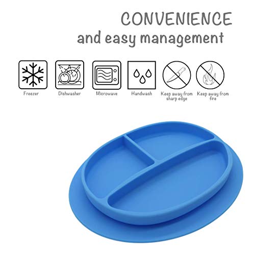 Kcuina Suction Plate for Baby Toddler