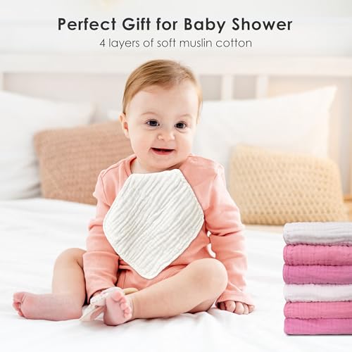 Sunny zzzZZ 12 Pack Muslin Washcloths 12x12 Inches