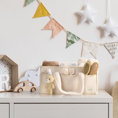 PeraBella Diaper Caddy Organizer - Changing Table Car Caddy for Baby Essentials