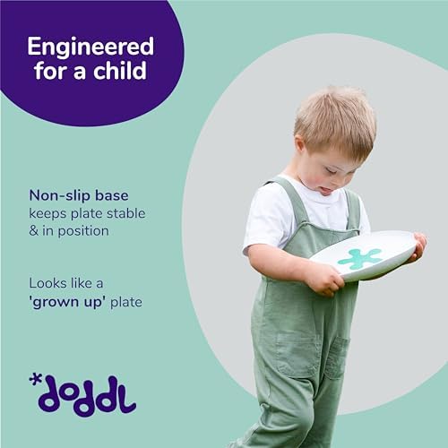 Doddl Baby Toddler Plate - Non-Slip Ergonomic BPA Free