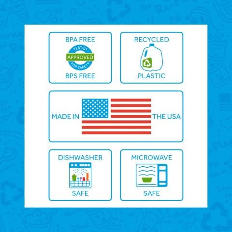 Re-Play 12 Oz Reusable Plastic Bowls Pack of 4