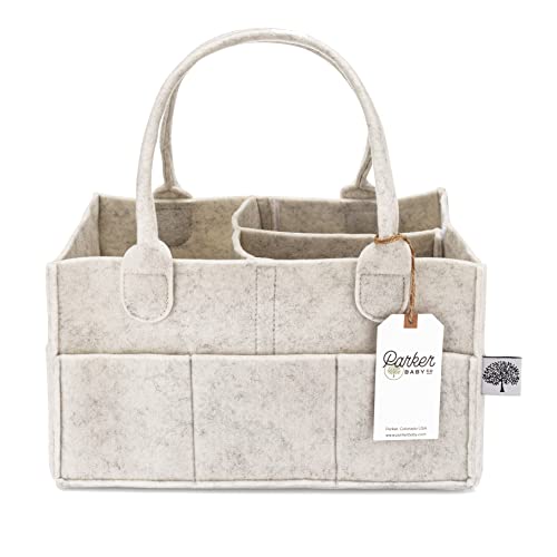 Parker Baby Diaper Caddy - White Regular