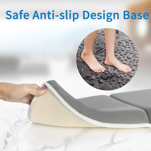 JJGoo Bath Kneeler with Elbow Rest Pad Set - Gray 1