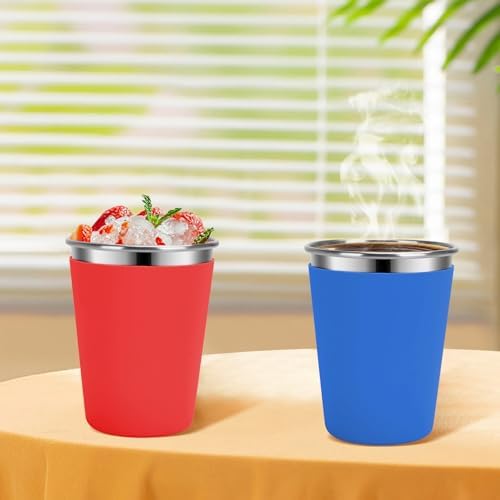 Vermida Kids Cups with Straws and Lids 5 Pack 12oz Spill Proof