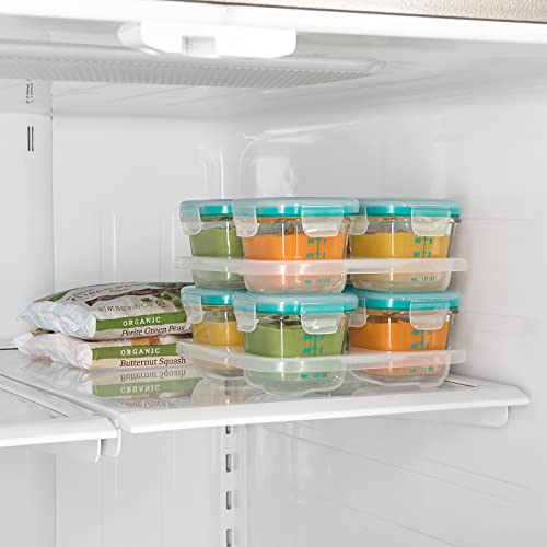 OXO Tot 4oz Glass Food Storage Containers Teal
